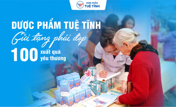 Dược phẩm Tuệ Tĩnh đã trao 100 phần quà yêu thương tới những “bông hồng” Hà Đông 